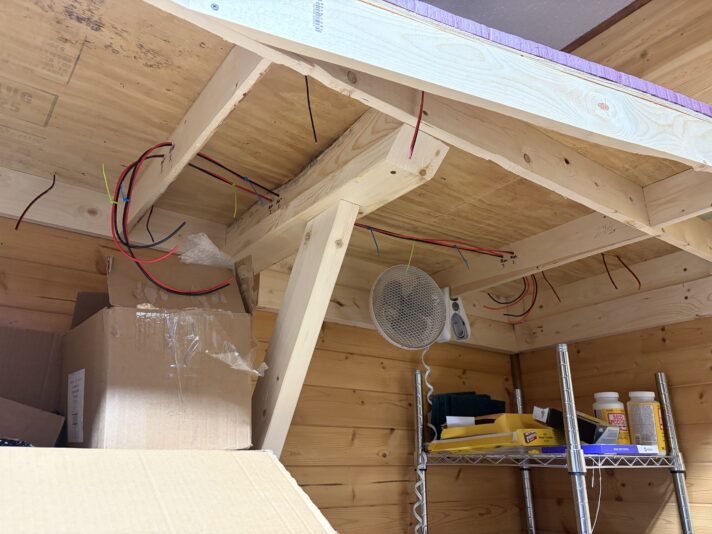 First length of the mainline buses, Day 1 of electrical work