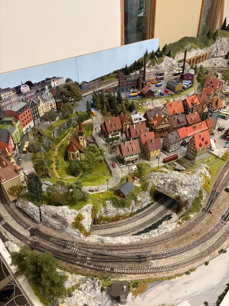 N scale train layout